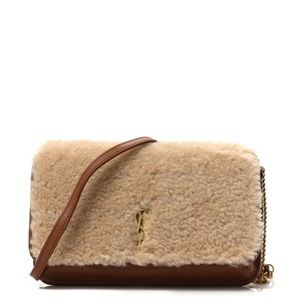 Saint Laurent shearling phone case